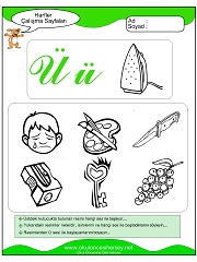 Ü Sesi Çalışma Sayfaları